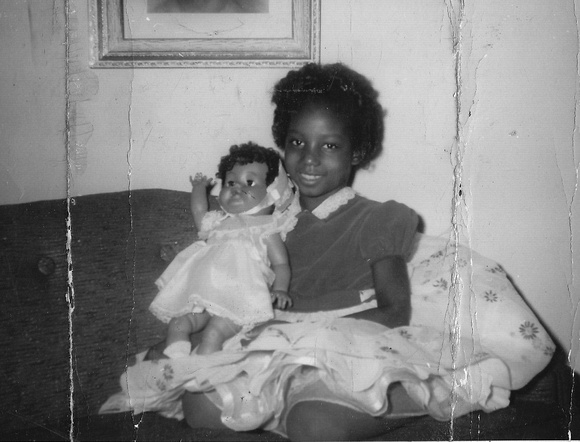 Michele with Black Doll 1960