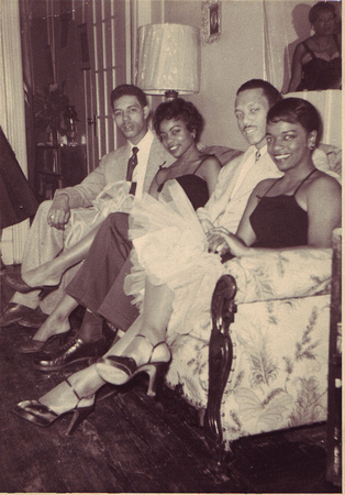 Barbara and Faith with Dates circa 1955