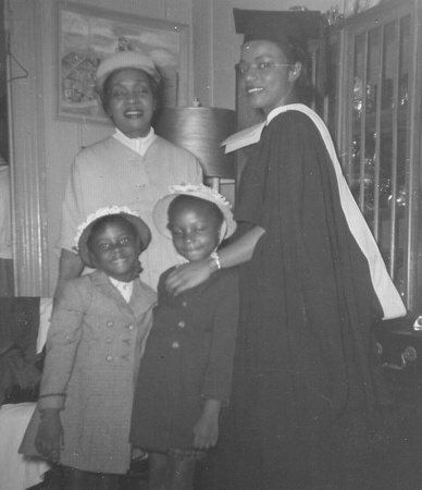 Mme. Willi Posey with Faith and daughters